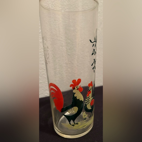 2 Vintage highball Chicken family glasses. - Picture 4 of 5